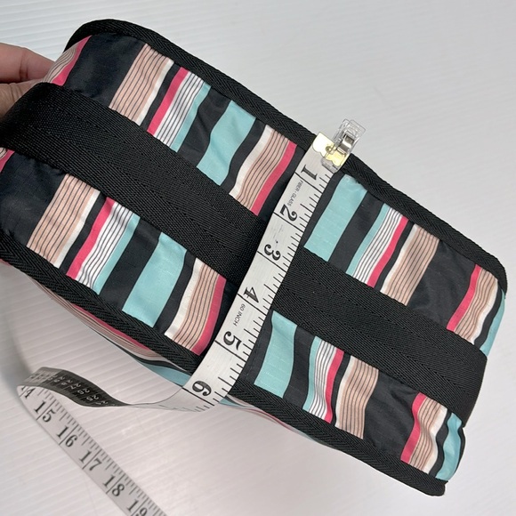 LeSportsac Classic Hobo Multi Colour Stripes Crossbody Bag - Picture 10 of 14